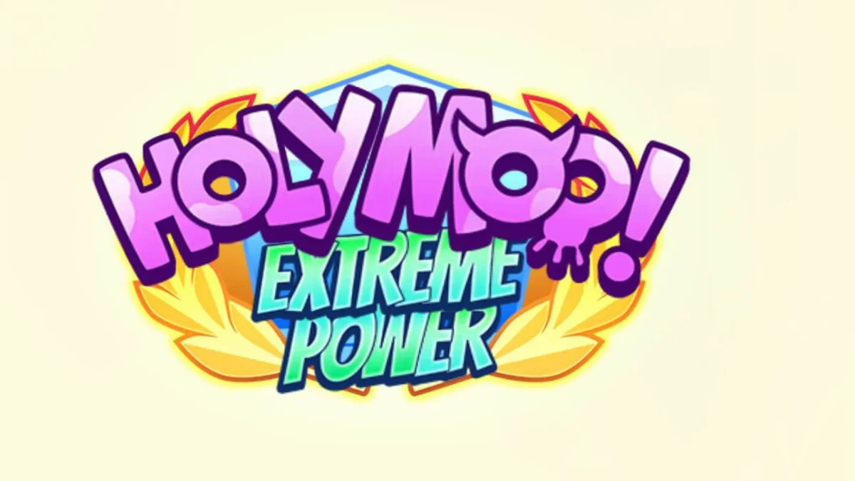 Tampilan visual slot Holy Moo! Extreme Power dengan tema dewa sapi Olympus